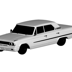 1.png 3D file Ford Galaxie 1961・3D print object to download