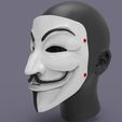 1.567.jpg Guy Fawkes Mask 3D printed model