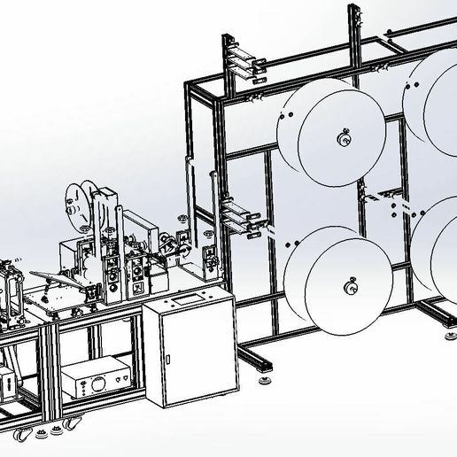 🧞‍♂️ industrial 3D model improved KN95 mask making machine・ 3D File for ...
