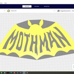 mothmanlogo.jpg 2D Silhouette/Stencil Mothman Batman Logo