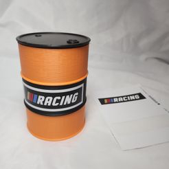 NASCAR.jpg Fichier STL Tonneau d'huile Conteneur de stockage・Idée pour impression 3D à télécharger