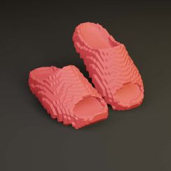 1.jpg Файл 3D Тапочки-слайдеры хрустальные・Дизайн 3D принтера для загрузки