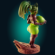 Preview08.png Goblin Girl Short & Stacked 3D Print Model