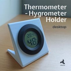 Hygrometer Halter für Filament Vorratsdosen mit Deckel Luftdicht by  Schmelzer, Download free STL model