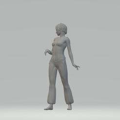 1.png STL file girl hippie・Design to download and 3D print, ModelRS_3d