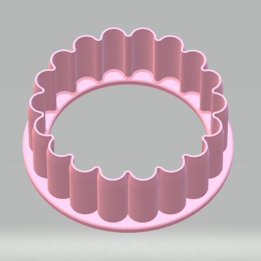 Hilda roll, 18 flower, cookie cutter, COOKIE CUTTER 3D model