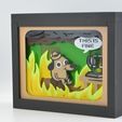DSC_0122.jpg 🔥 This Is Fine - 3D Printer on Fire - Shadow Box 🔥