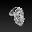 ImageToStl.com_1a5d890acd574575aca820addb94a781_stl-5.png Classic Horror Hockey Mask 3D Model #halloweenstl