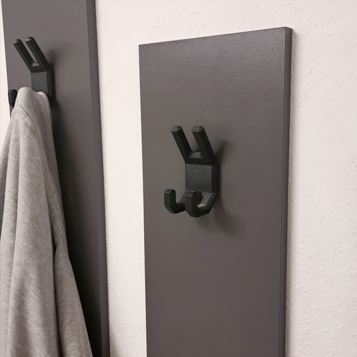 Heavy-Duty Wall Hook with Screw Mount and Snap-On Cover