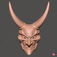 08.jpg Devil Mask - Satan Mask - Hannya Mask - Halloween cosplay 3D print model