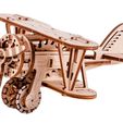 3d-wooden-models-for-kids-biplane-1.jpg Biplano - Modelo 3D DIY Rompecabezas mecánico de madera