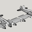 Zwilling.png 1/144 He-111 variants and 2 diorama bases