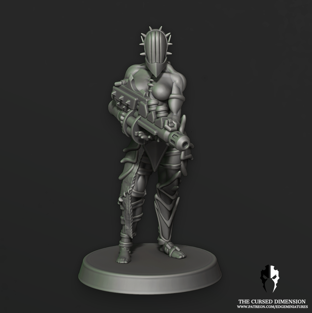 WrackedWarriors_Ranged_01_01.png 3D file Cursed Warriors - Set 02 - All Female - Cursed Elves・3D print design to download, edgeminiatures