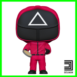 Triangle-mod-2-01.png Archivo 3D Soldado de guardia modelo2 - RONDA 6 JUEGO DE CALAMARES 오징어게임 OJINGEO GEIM FUNKO POP・Objeto de impresión 3D para descargar