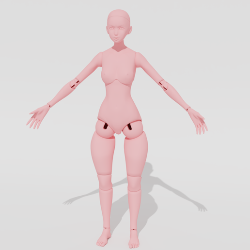♀️ BJD Ball-Jointed Doll・ 3D File for ・Cults