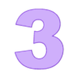 3_with_top_plane.stl Number 0-9 with editable top area