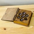0C13ED86-B485-439D-BD7A-6E1E8FCA1F25.jpeg Spellbook Dice Box + Dice Set