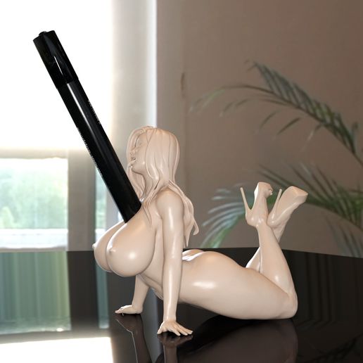 Pen-holder-Big-boobs-sexy-girl.jpg STL file Pen holder Big boobs sexy girl・3D printer model to download, x9s