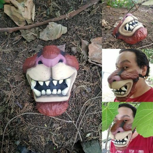 Jackal/lion Mask - 3D model önizlemesi