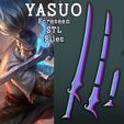 champs-stl.jpg Foreseen Yasuo / Yasuo of Prophecy Katana Cosplay Accessories STL