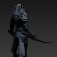 Noble-Warrior-of-the-Shadows-5.jpg Noble Warrior of the Shadows – 3D Printable Armored Drow Knight Figure Model
