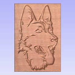 Shep.jpg Free STL file German Shepherd・3D printing model to download
