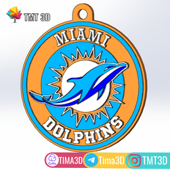 dolphins.png Miami Dolphins Keychain - NFL