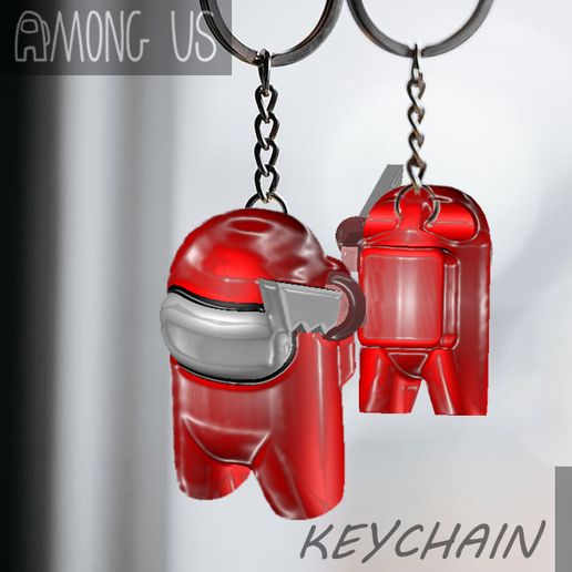 AMONG US KEYCHAIN - IMPOSTOR KNIFE - 3D model önizlemesi
