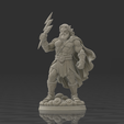 Zeus.png ⚡ Zeus - Supreme Greek God of Olympus : Wargame Style Figure 32 mm / Zeus - Supreme Greek God Wargame Miniature 32 mm