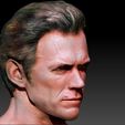 0025_Layer 4.jpg Clint Eastwood textured 3d print bust