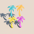 palm.png Datei STL Palmtree-Ohrringe・Design für 3D-Drucker zum herunterladen, RaimonLab