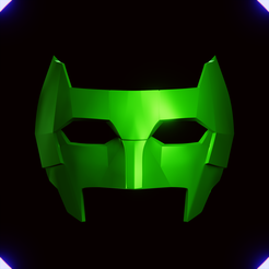 GLA1.png Fichier STL Masque Green Lantern Simple Kyle Rayner Hal Jordan・Design pour imprimante 3D à télécharger
