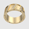 rotating_05.png Modernes geometrisches Band Ring 3D-Druck