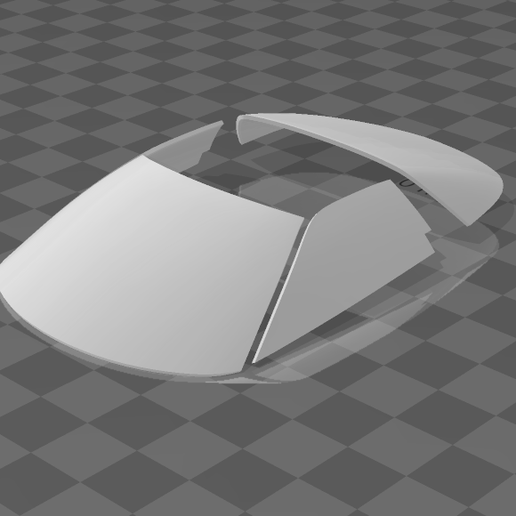 nsx-6.png Carroçaria do Acura NSX 1997 - Partes divididas para impressão fácil