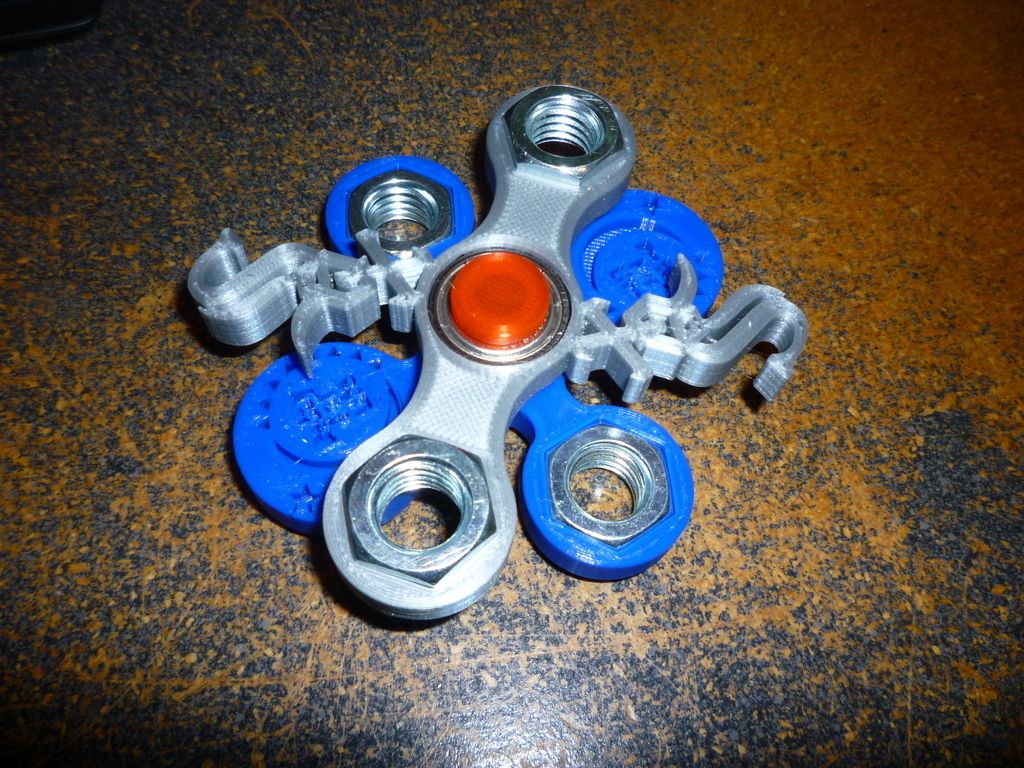 Download free STL file Double Spinner Post and Caps • Template to 3D ...