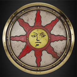 SolaireShieldFrontal.png STL file Dark Souls Solaire of Astora Sunlight Shield for Cosplay・3D printer model to download