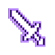 sword_minecraft.stl Forms for cookies and gingerbread Weapons Minecraft (SET 4)