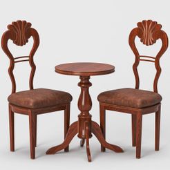 f-01.jpg Antique chair and table