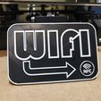 item Automatic WIFI Connection Display Sign - Share WIFI Without Sharing Password Using NFC!