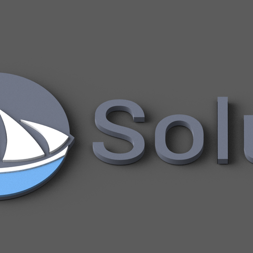 Solus OS Linux LOGO 3D model