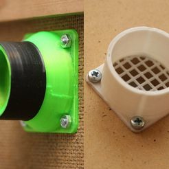 Resin printer fume extraction bolt-through magnetic coupler by Erik van de  Pol, Download free STL model