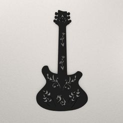 Guitar-Wall-Decoration-WASAM5.jpg STL-Datei Gitarre Wanddekoration WASAM5・Design zum Herunterladen und 3D-Drucken