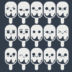 Screenshot-2023-09-13-144418.png STL file ice expression lot of 15・3D print object to download