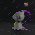 Mewmikyu6.png Fakemon Mewmikyu 3d print model presupported