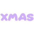 xMAS - letters.stl Christmas Sign XMAS - Crex