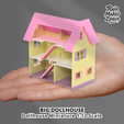 BIG-DOLLHOUSE.png Большой кукольный дом - Классический семейный дом миниатюра 1:12 | Printable STL
