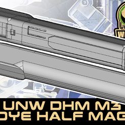 DYE HALF MAG) STL file UNW DHM : DYE tactical half mags shells MODEL 3・3D printable model to download, UntangleART