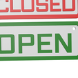 D.png OPEN CLOSED DOOR SIGN BOARD FOR 3D PRINT & CNC