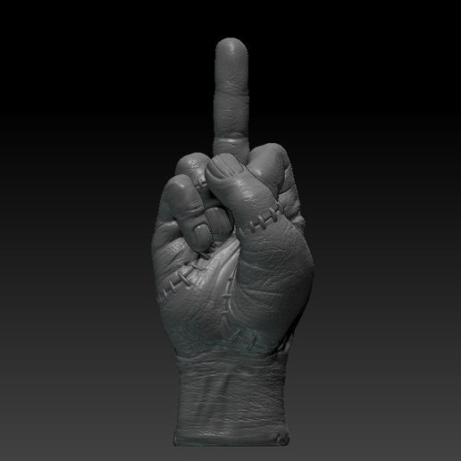 render-2-.2.jpg "La main de la chose - le doigt du milieu pose pour l'impression 3D".