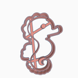 cabademar.png cookie cutter seahorse